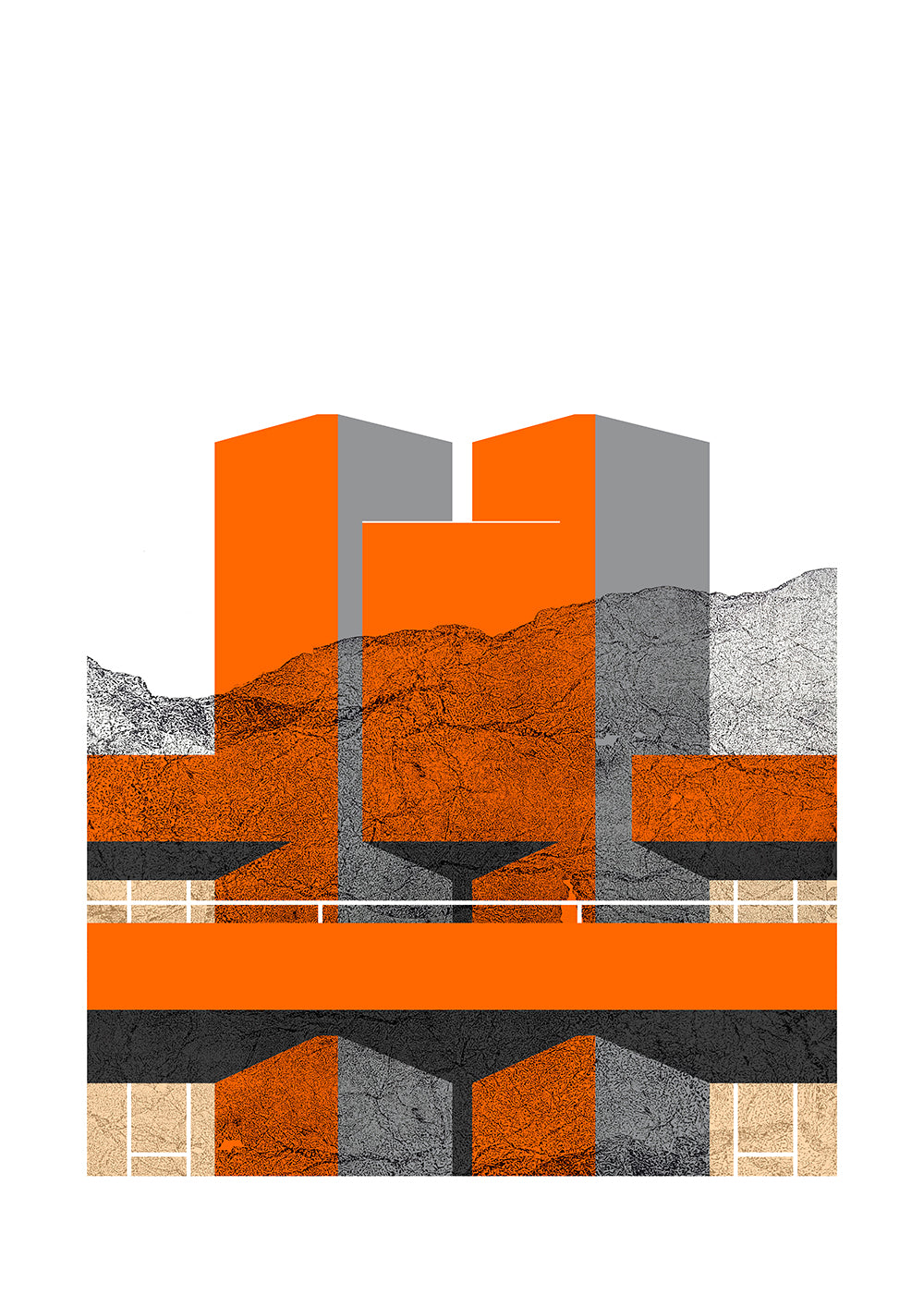 Hamish Macaulay- Royal National Theater Orange, Limited edition -TAP Galleries 