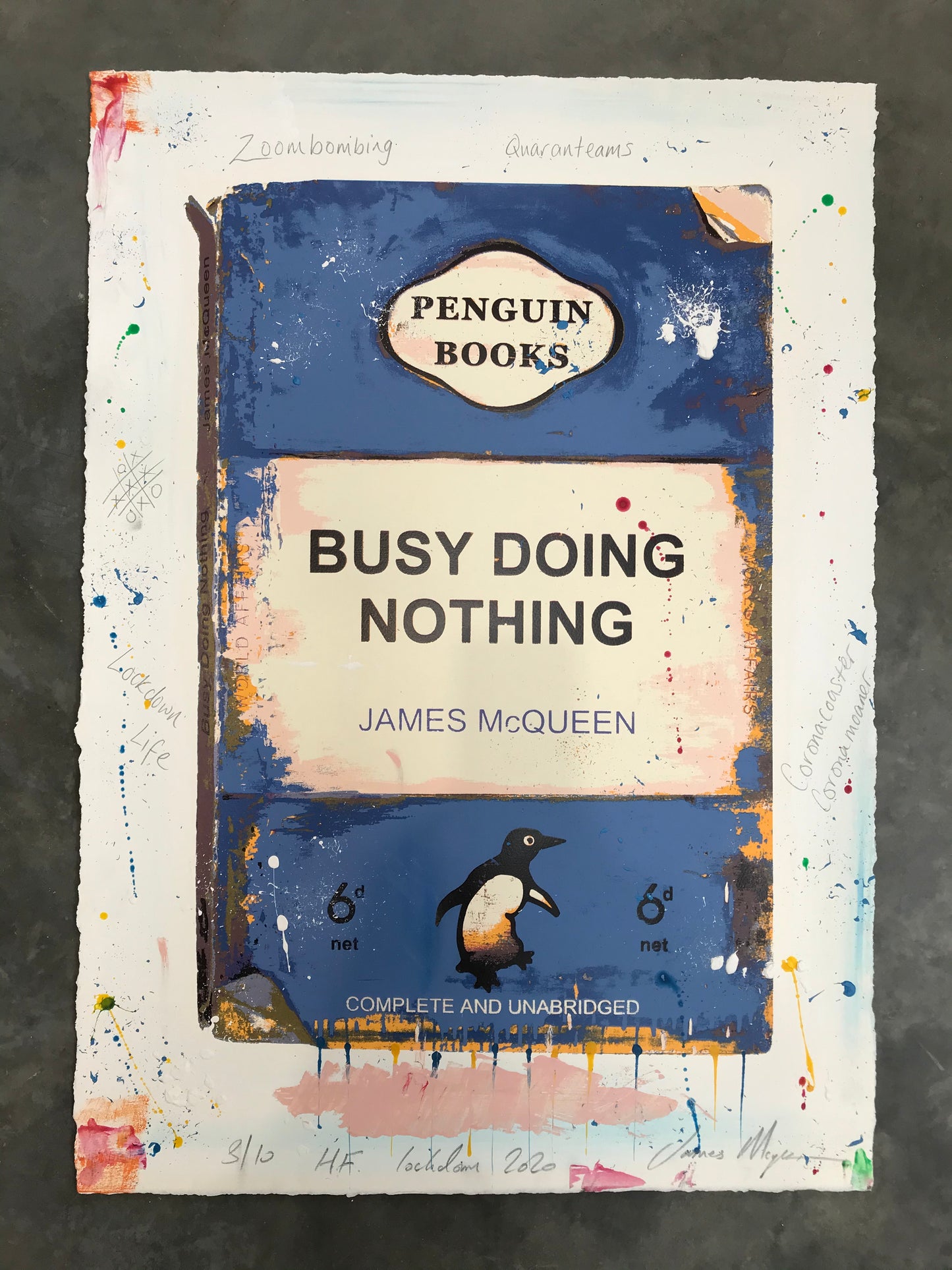 James McQueen | Busy Doing Nothing (Lockdown 2020) Blue