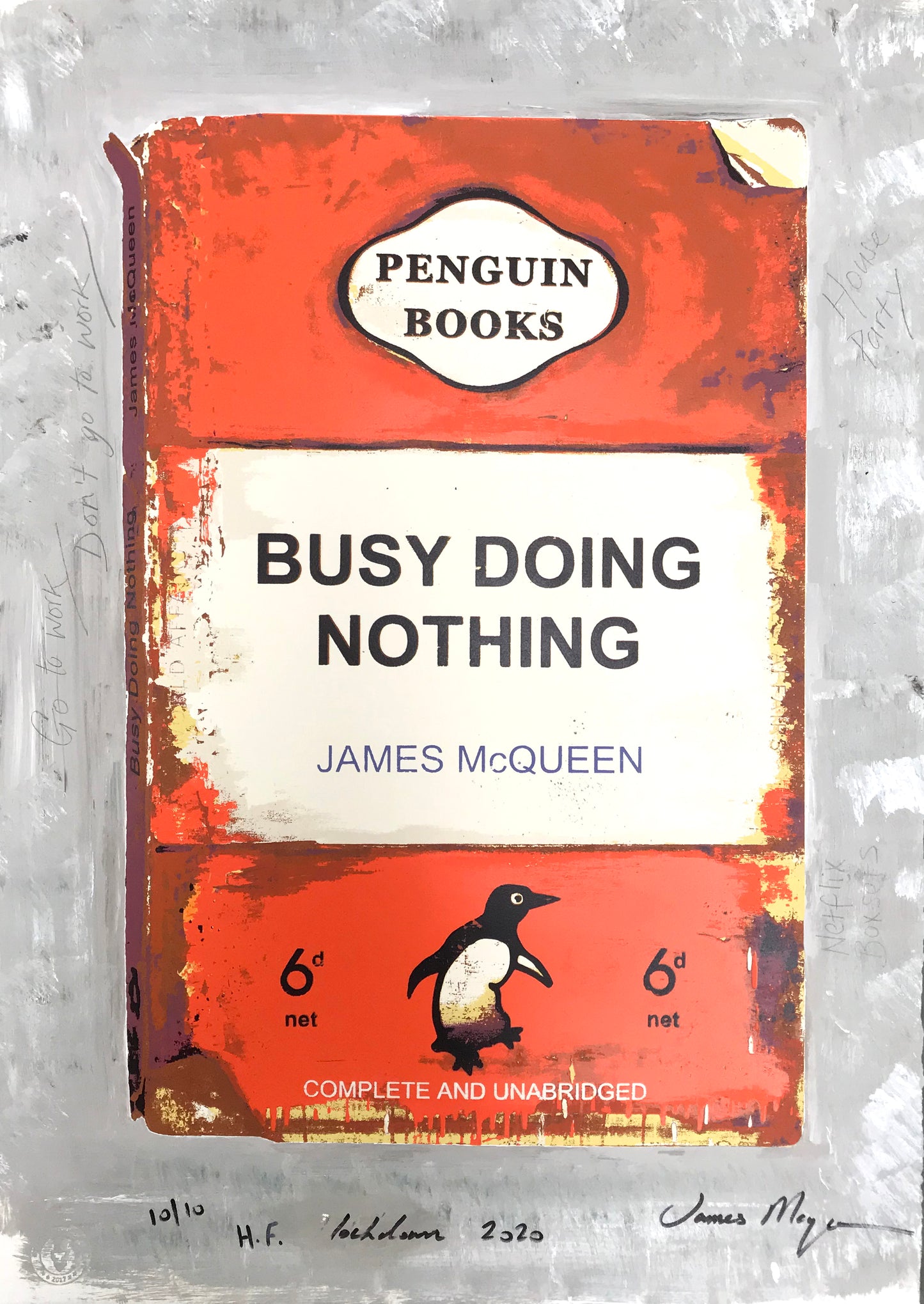 James McQueen | Busy Doing Nothing (Lockdown 2020) Orange