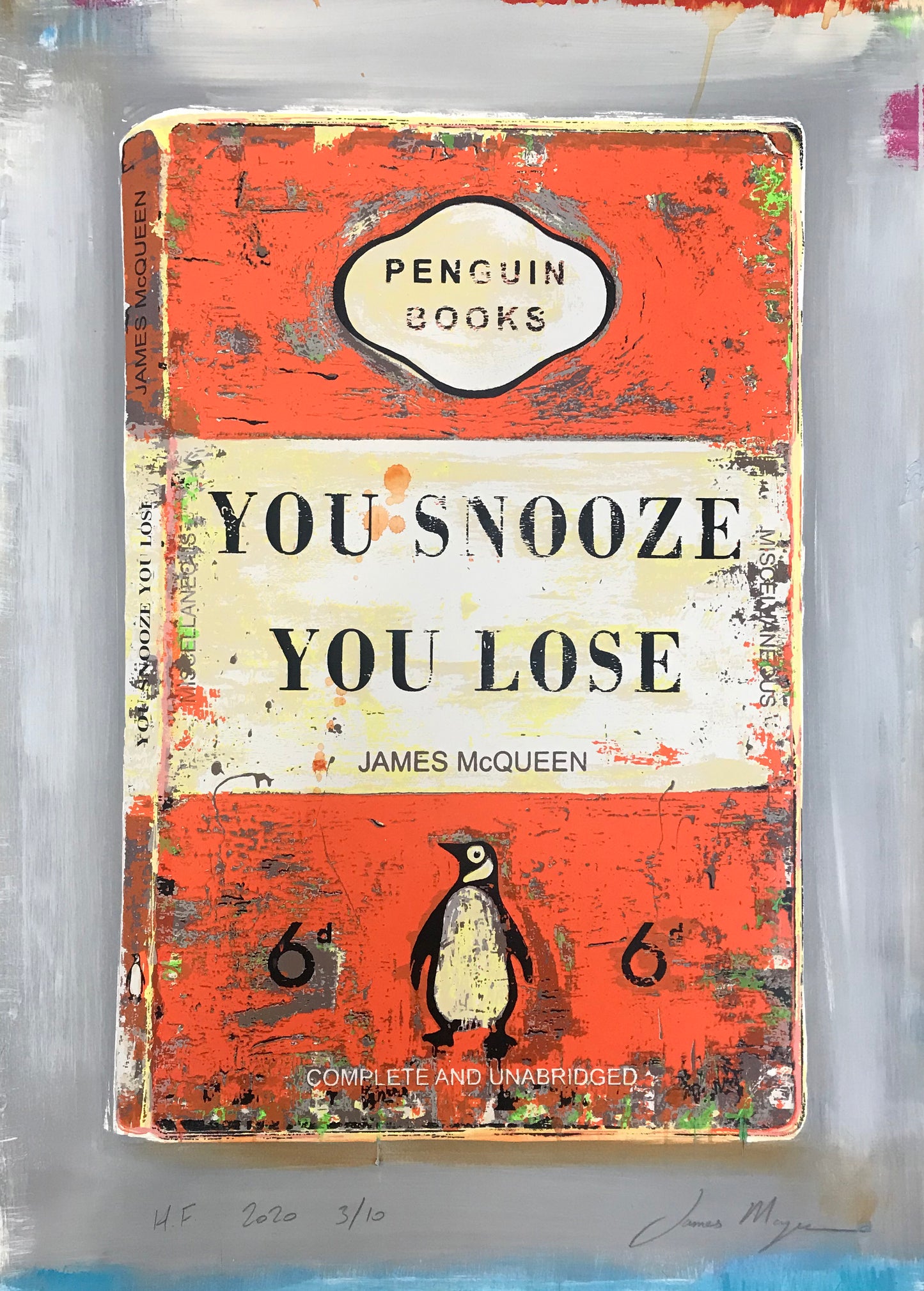 James McQueen | You Snooze You Lose - Orange