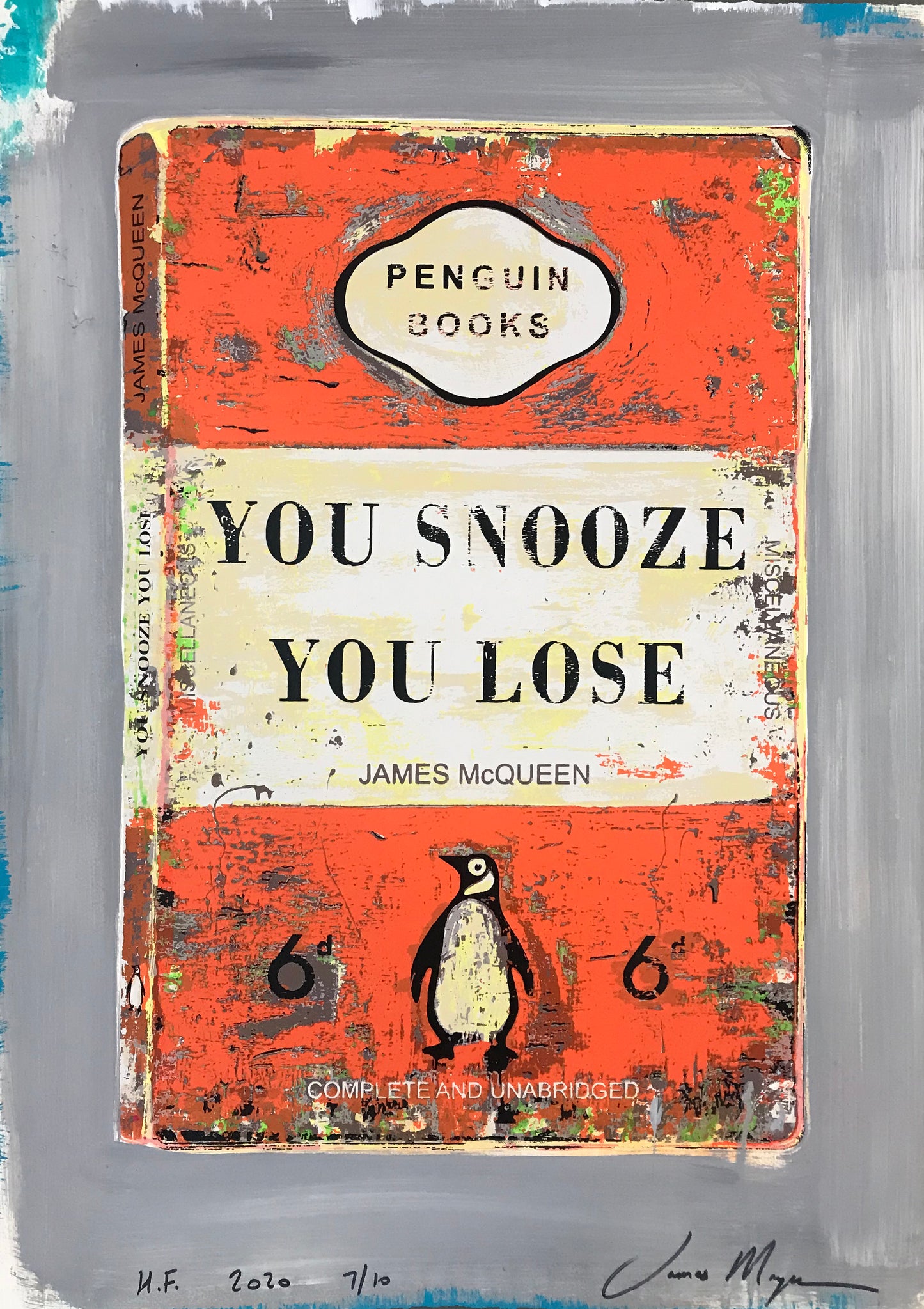 James McQueen | You Snooze You Lose - Orange