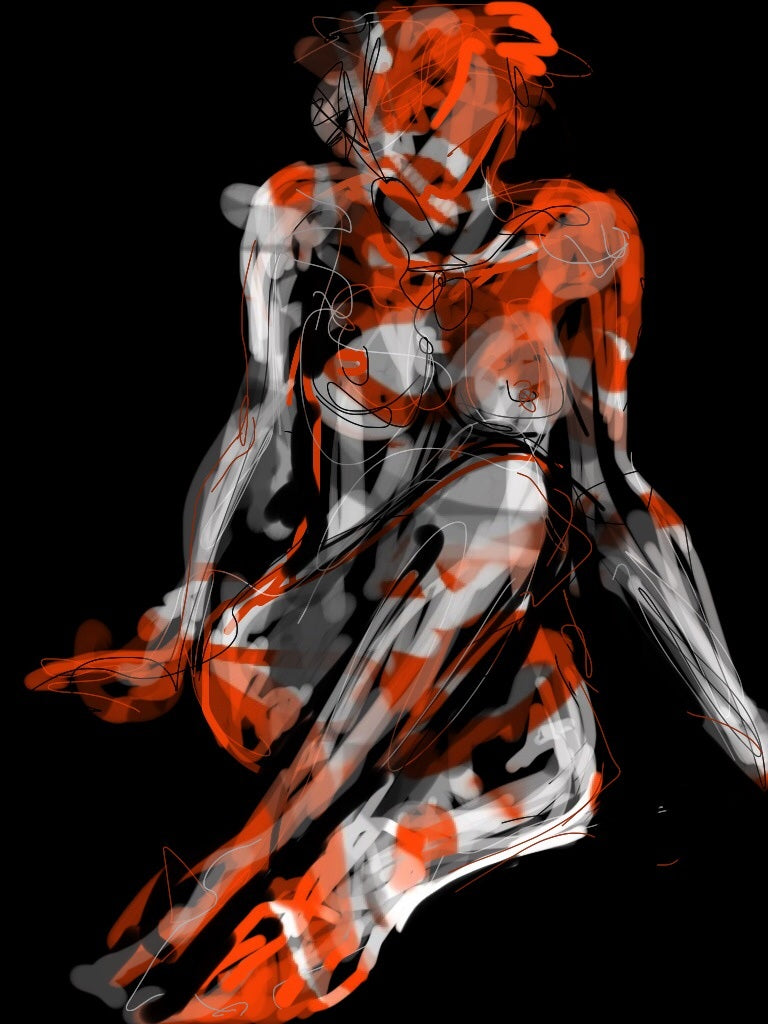 Judith Brenner- Female nude III, Limited edition, Digital -TAP Galleries