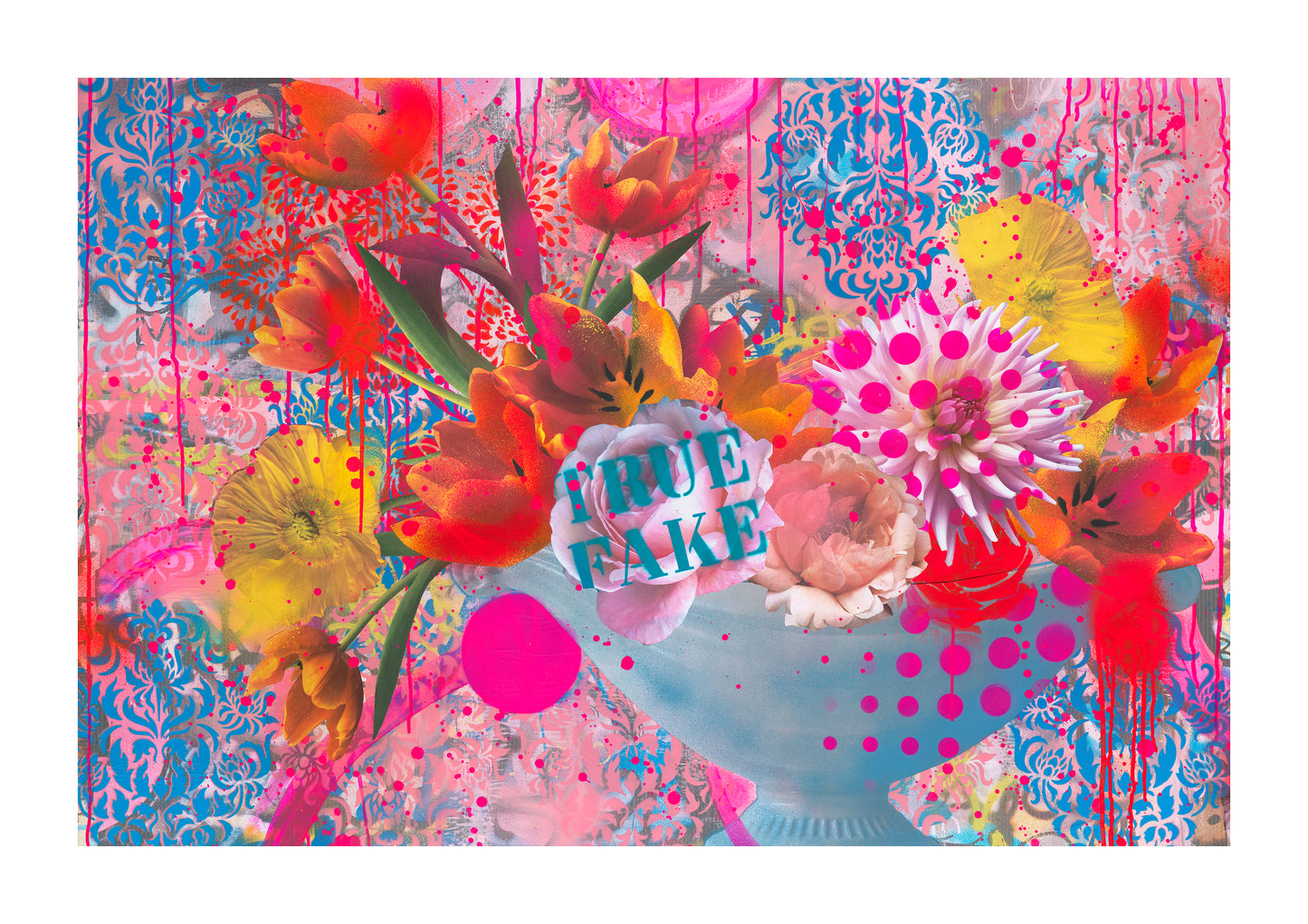 Jules Wild- Faking It with Flowers, Limited edition, Print, Floral, Artist, Art - TAP Galleries