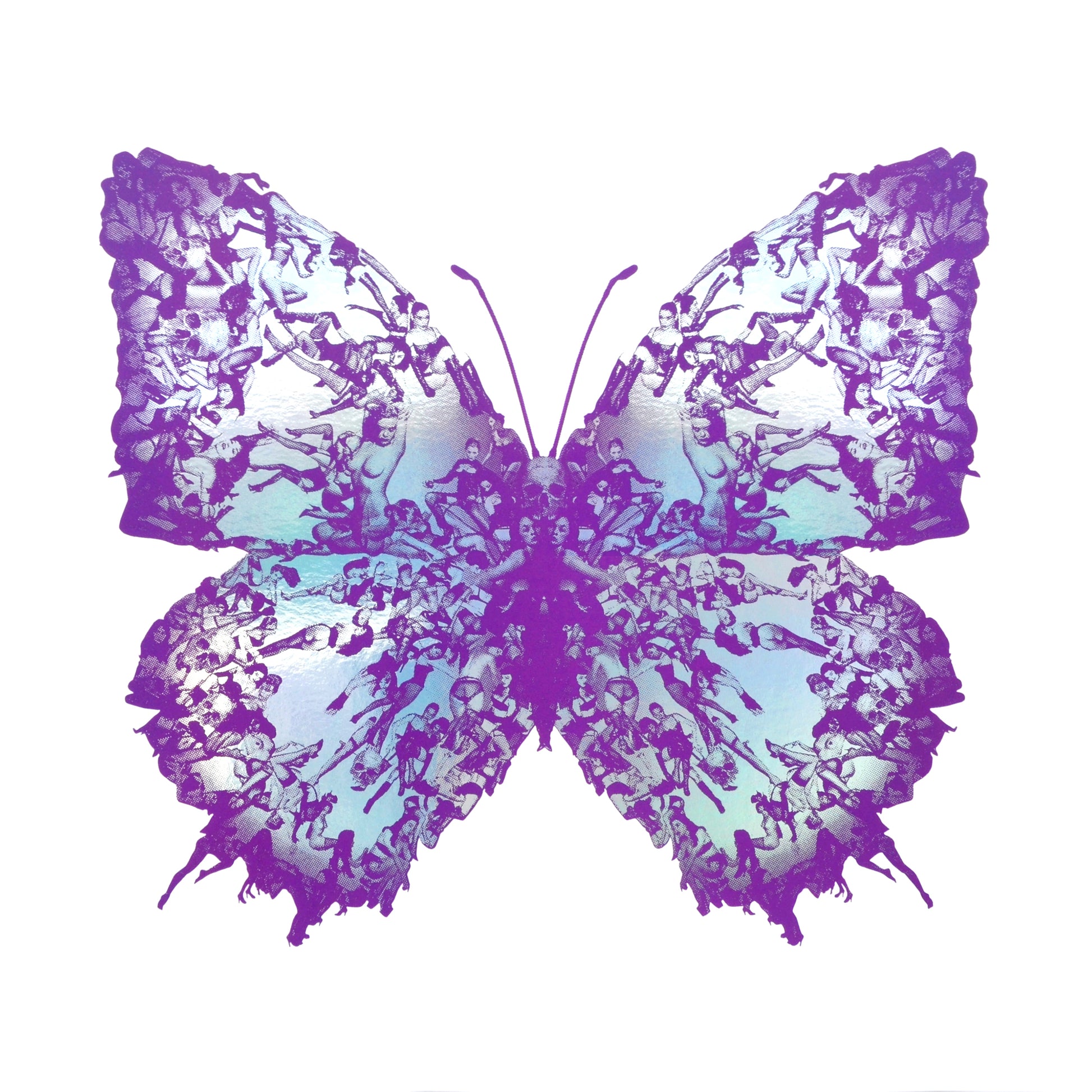 Cassandra-Yap-TAP-Galleries-Deliverance-Mini-Violet-Purple-Rainbow-Holographic-Foil-Limited-Edition-Butterfly