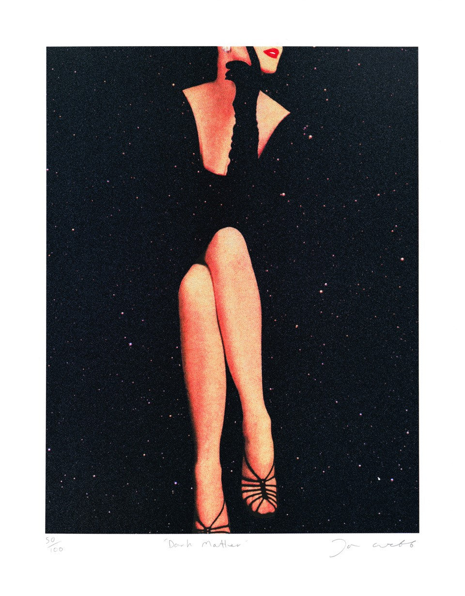 Joe Webb- Dark Matter, Limited edition, Legs, Woman, Red, Space -TAP Galleries