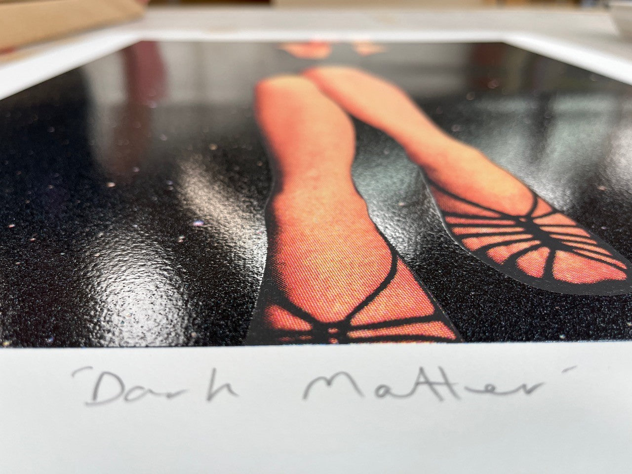 Joe Webb- Dark Matter, Limited edition, Legs, Woman, Red, Space -TAP Galleries